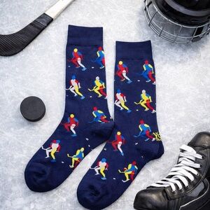 Men's Yo Sox Size 7-12 Navy Ice Hockey Player New with Tags